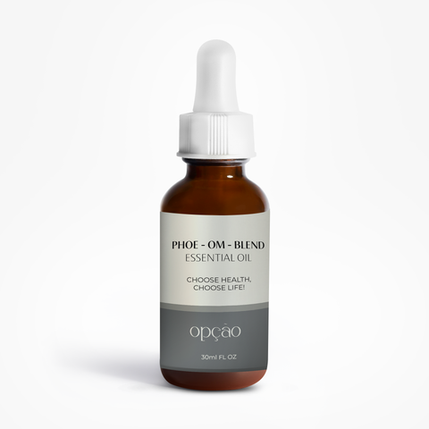 Opção Phoe-Om-Blend natural oil for tight foreskin. All natural ingredients. 